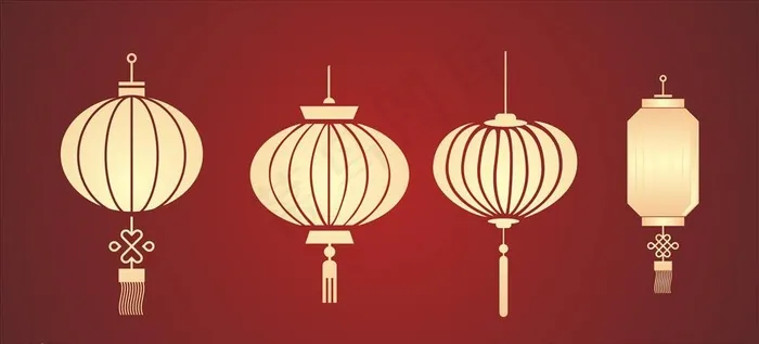 矢量灯笼元素素材图片cdr矢量模版下载