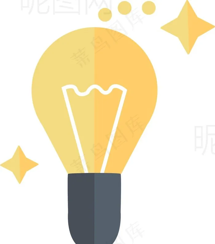 灯泡图片ai矢量模版下载