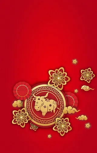 新年红色喜庆背景图片