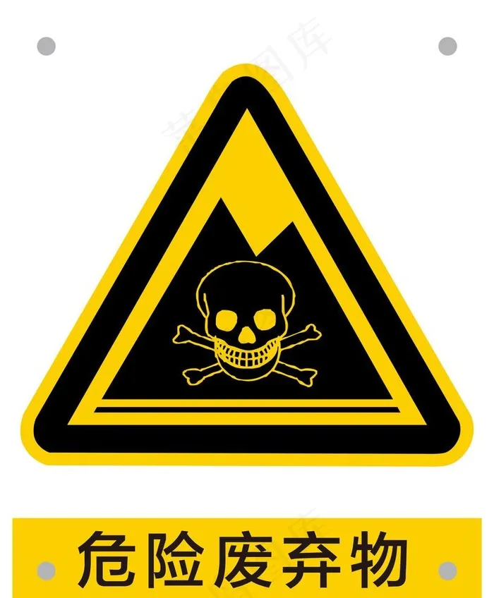 危险废弃物安全标识AI图片ai矢量模版下载