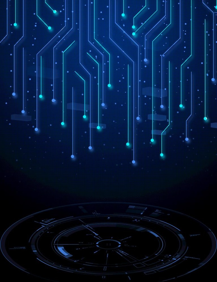 蓝色科技感背景图片