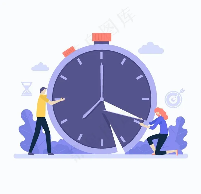 钟表图片ai矢量模版下载