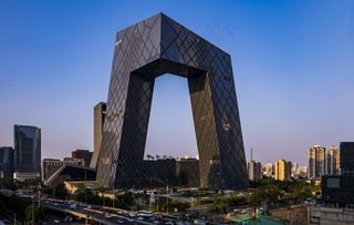 北京*电视台大楼图片