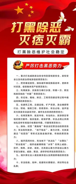 打黑除恶 灭痞灭霸图片