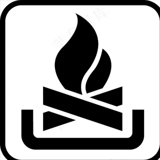 生活图标系列 生火图标图片