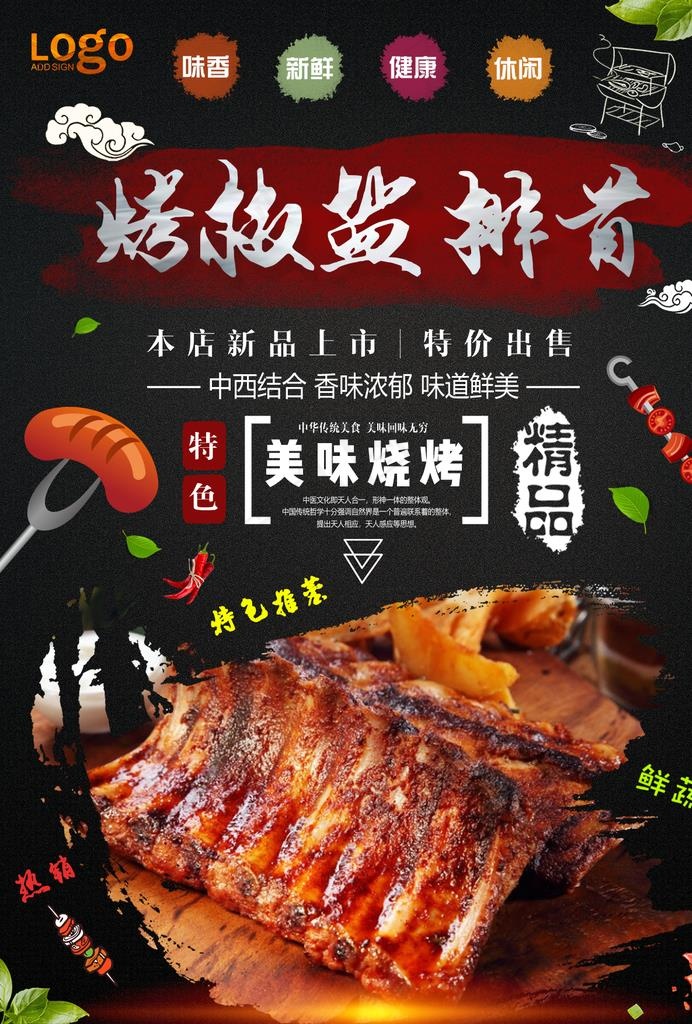 排骨图片(1240X1754(DPI:150))psd模版下载