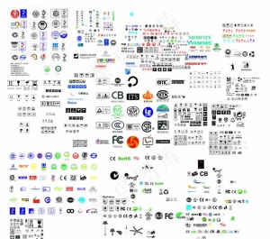 箱子标识  认证标识  矢量图图片