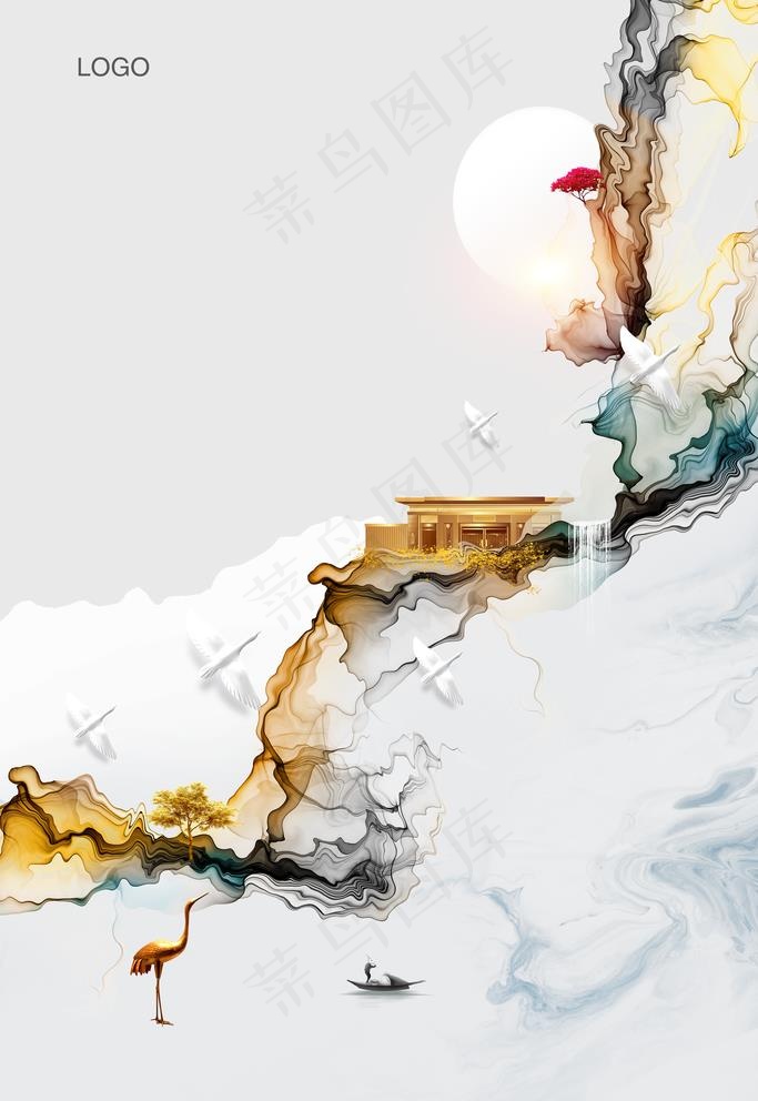 中国风图片(3543X5315(DPI:300))psd模版下载