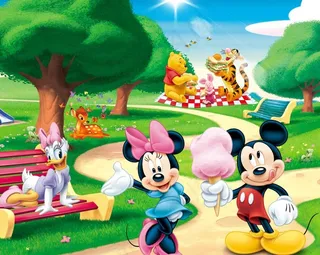 迪士尼米老鼠卡通背景图片