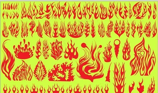 各种火矢量图图片