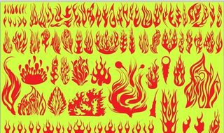 各种火矢量图图片