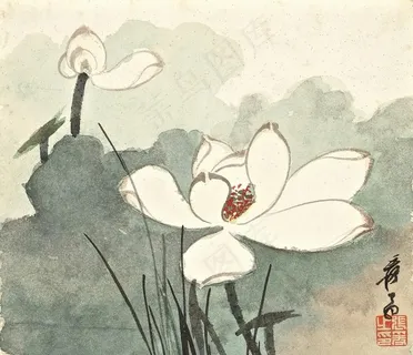 白荷花图片 白荷花图片