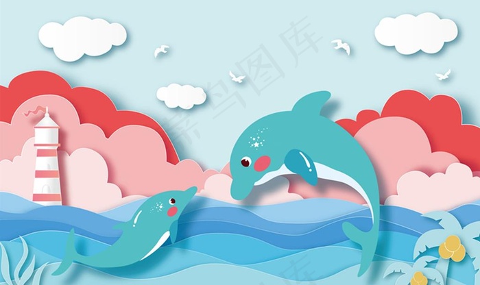卡通背景墙图片