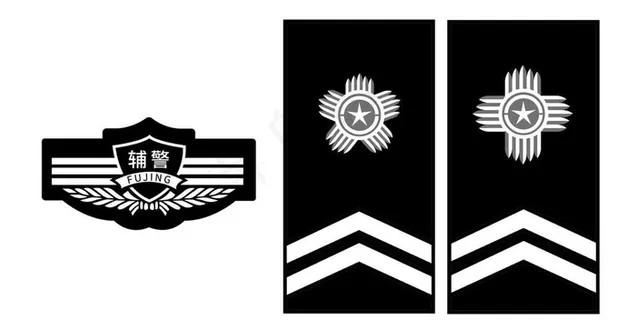 辅警肩标胸标标识图片