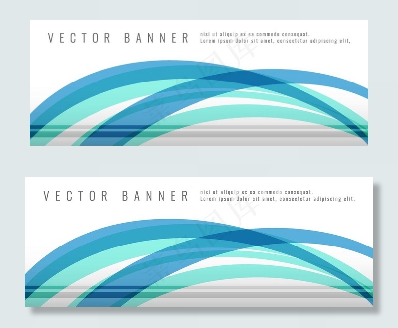线条banner图片ai矢量模版下载