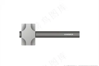 锤子设计效果图矢量图片