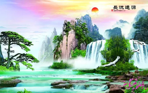 流水生财玄图片 流水生财玄图片
