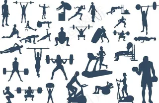 健身矢量图图片
