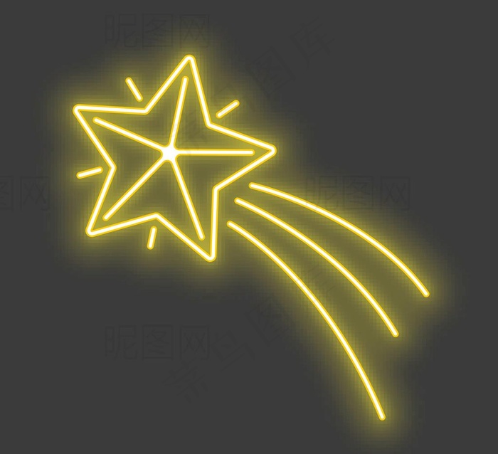 霓虹灯流星图片