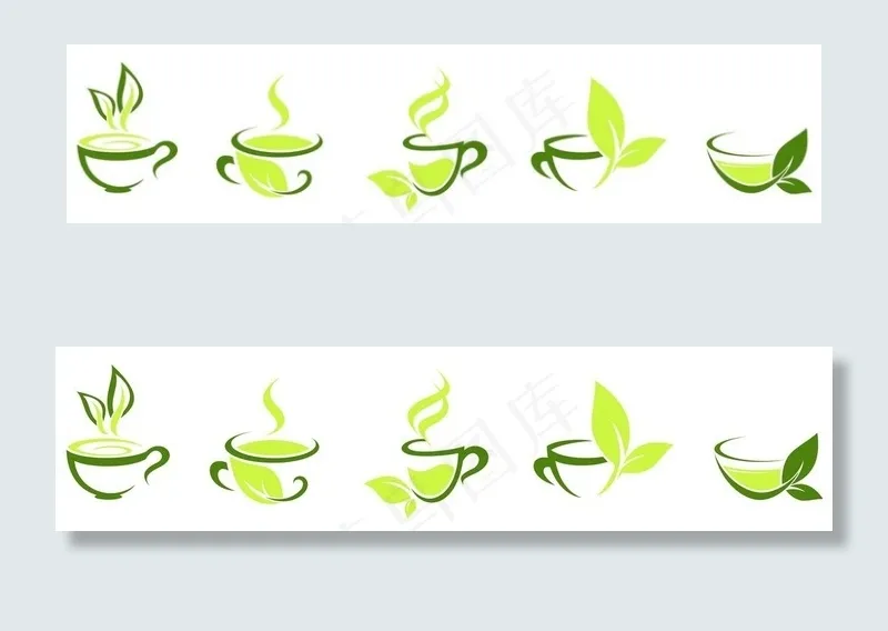 茶叶 茶杯图片ai矢量模版下载