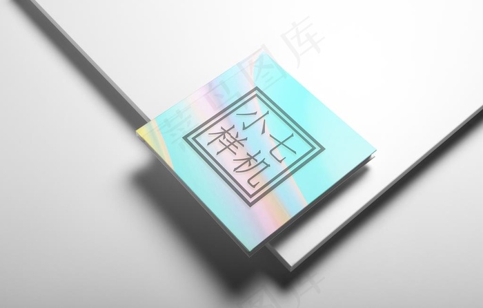 正方形画册样机图片(4500X3004(DPI:400))psd模版下载