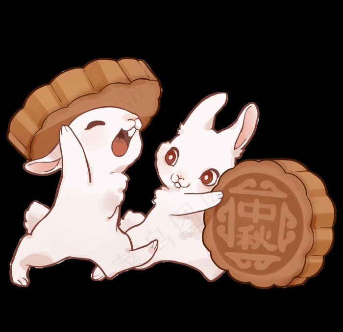 兔子图片(2100X2100(DPI:300))psd模版下载
