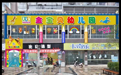 幼儿园门头效果图片