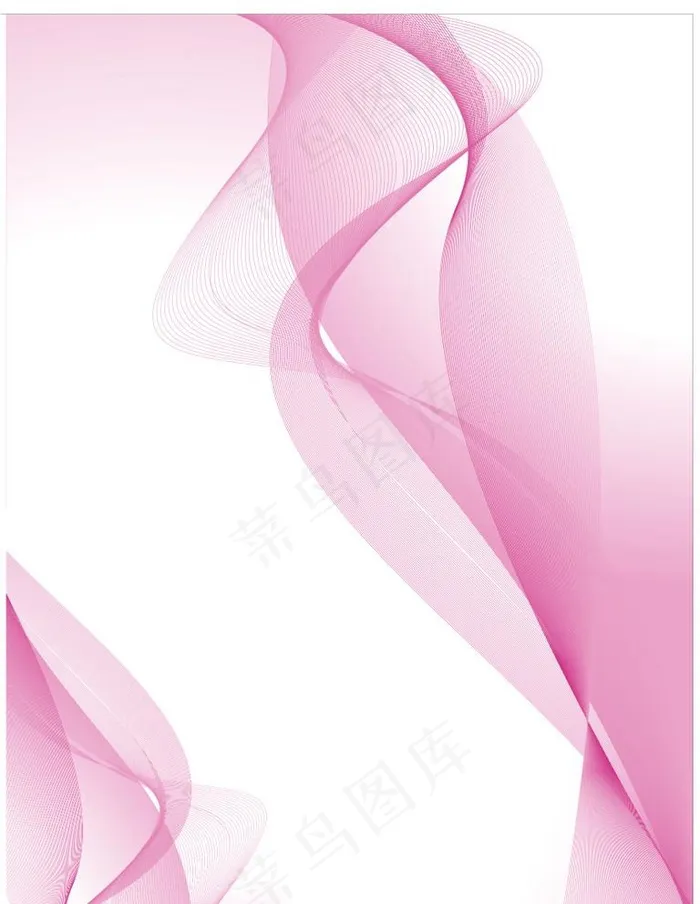 粉红彩飘图片ai矢量模版下载