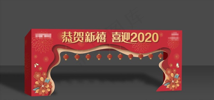 门头图片ai矢量模版下载