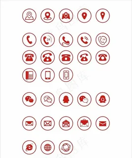 图标素材 电话 邮箱图片