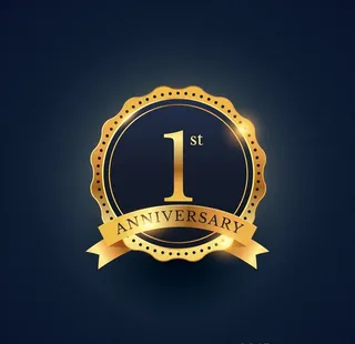 周年庆金色图标图片