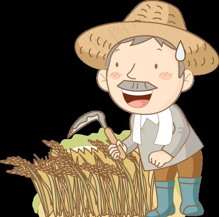 卡通农民图片