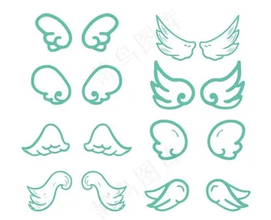 矢量天使翅膀图片 矢量天使翅膀图片