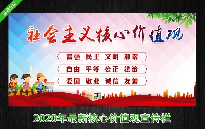 核心价值观图片(7000X3500(DPI:300))psd模版下载