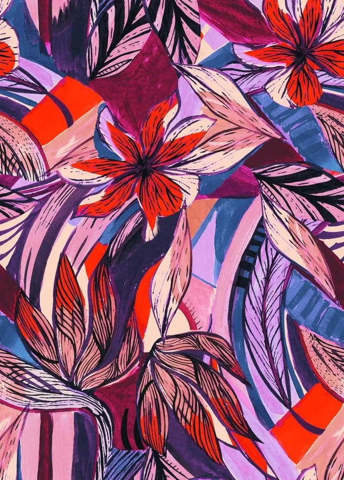 数码印花花型图片