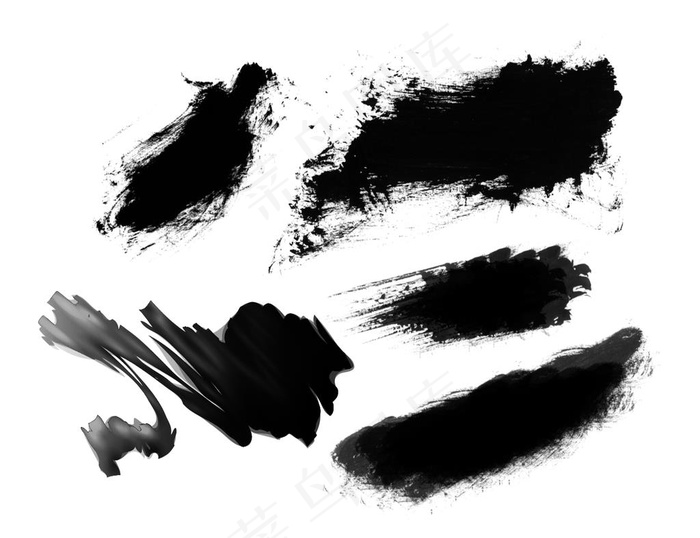 毛笔笔触 笔刷效果图片