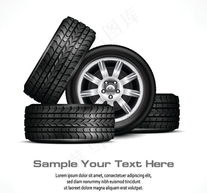 轮胎车轮图片