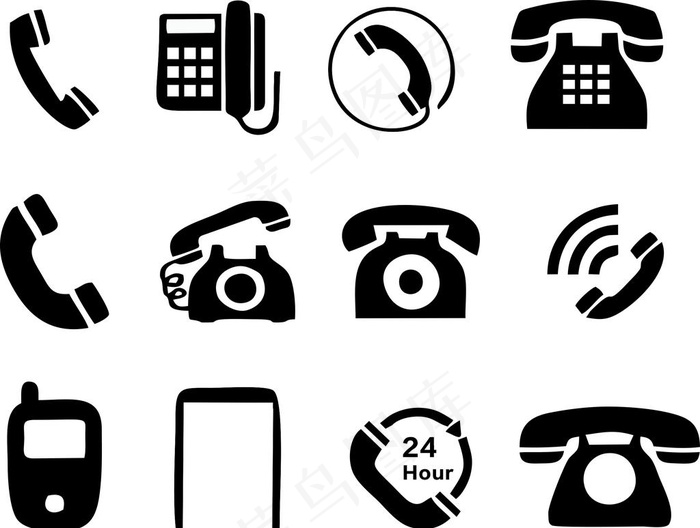 电话座机图标图片