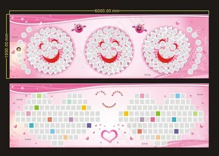 笑脸墙 粉色图片