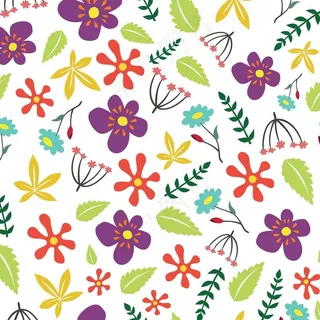 植物无缝印花图案图片