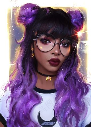 CG二次元可爱性感美女插画图片