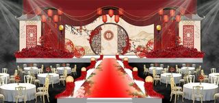 婚礼舞台效果图图片