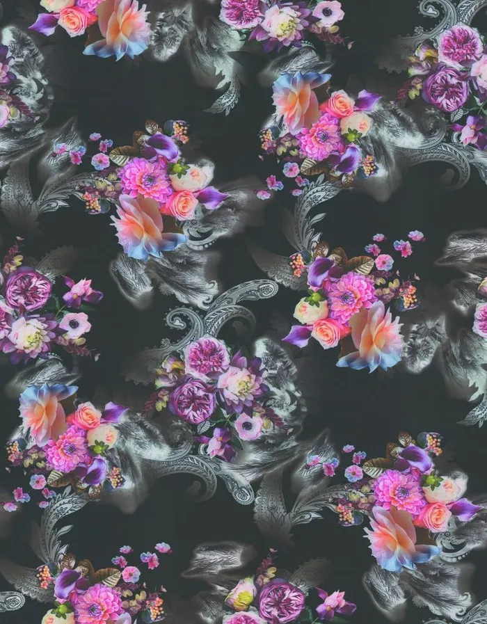 大牌腰果手绘花图片