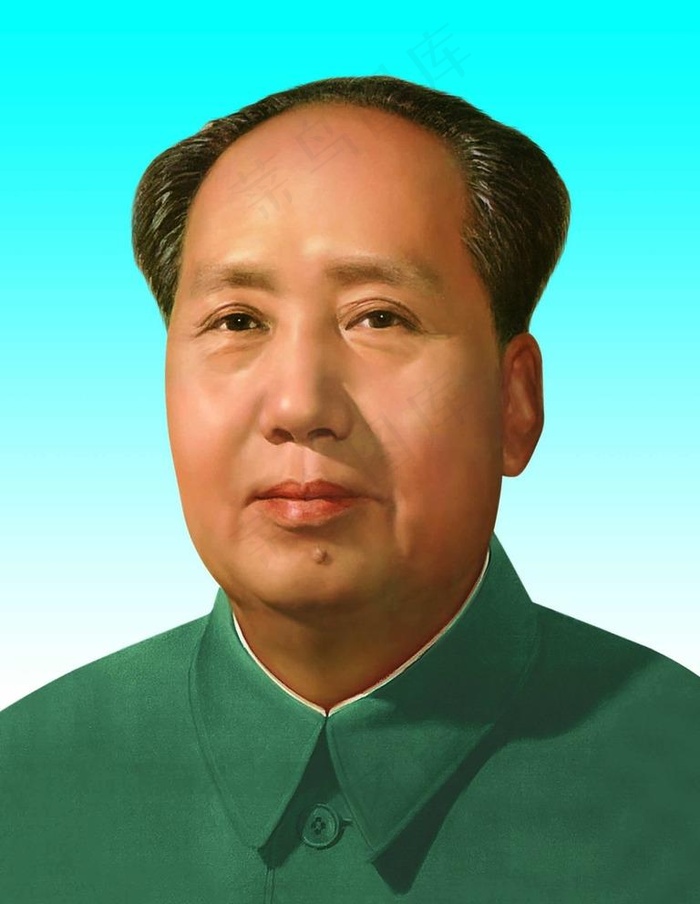 主席像图片psd模版下载