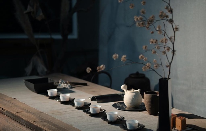 茶具摆设图片