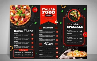 餐牌 价目表 传单图片