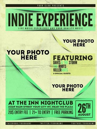 时尚创意英文海报图片