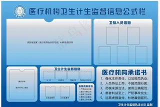 医疗机构卫生计生监督信息公示栏图片