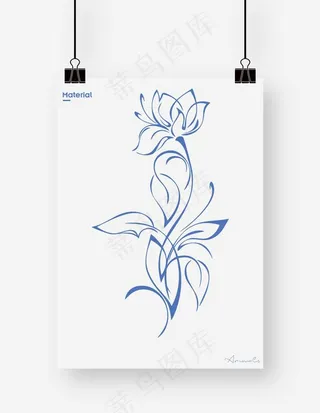 花 线稿图片