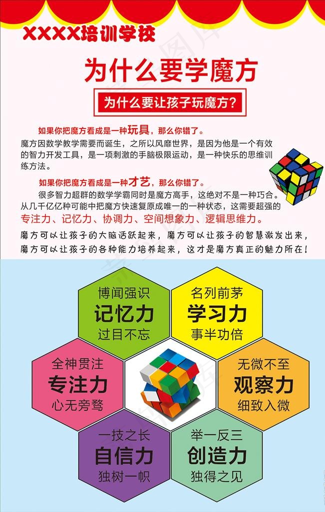 魔方图片cdr矢量模版下载